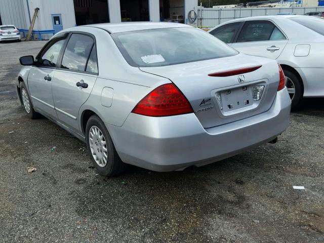 1HGCM55136A159860 - 2006 HONDA ACCORD VAL SILVER photo 3