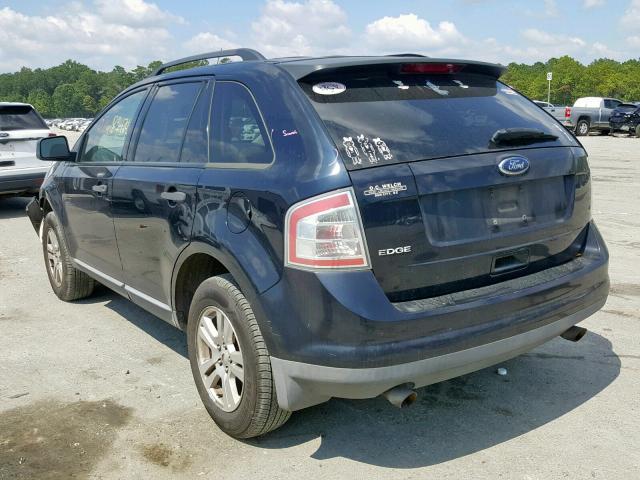 2FMDK36C48BA23365 - 2008 FORD EDGE SE BLUE photo 3