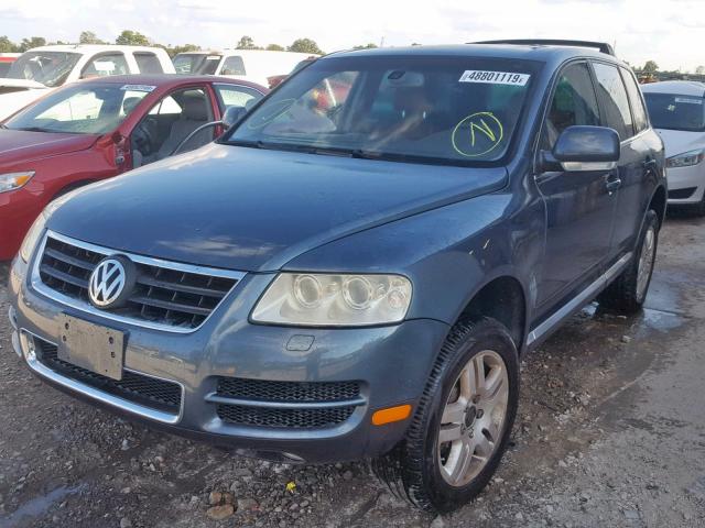 WVGCM77L15D015600 - 2005 VOLKSWAGEN TOUAREG 4. BLUE photo 2