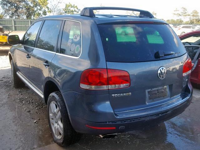 WVGCM77L15D015600 - 2005 VOLKSWAGEN TOUAREG 4. BLUE photo 3