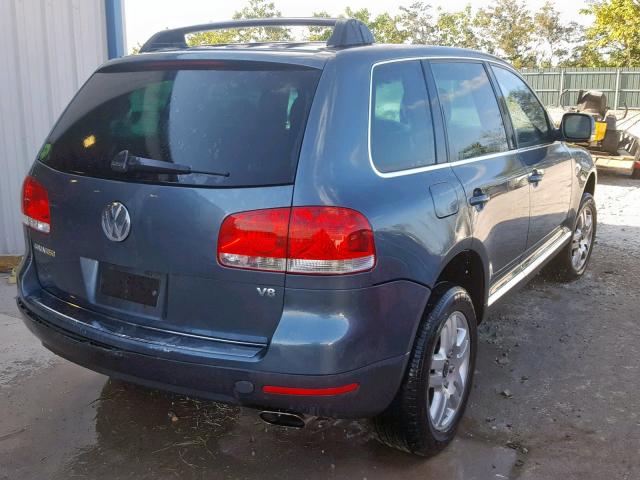 WVGCM77L15D015600 - 2005 VOLKSWAGEN TOUAREG 4. BLUE photo 4