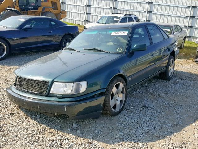 WAUHP54A5NN124951 - 1992 AUDI S4 2.7 QUA GREEN photo 2