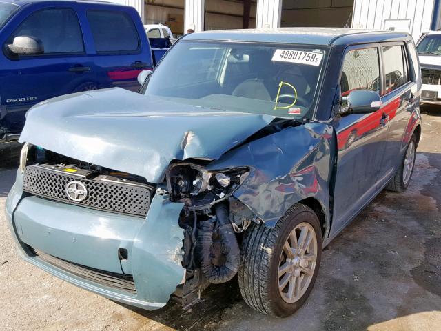 JTLKE50E081012307 - 2008 TOYOTA SCION XB ლურჯი ფოტო 2
