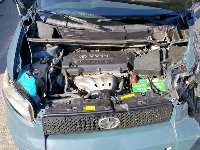 JTLKE50E081012307 - 2008 TOYOTA SCION XB ლურჯი ფოტო 7