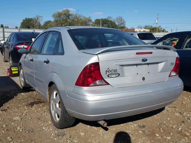 1FAFP38333W135194 - 2003 FORD FOCUS ZTS SILVER photo 3