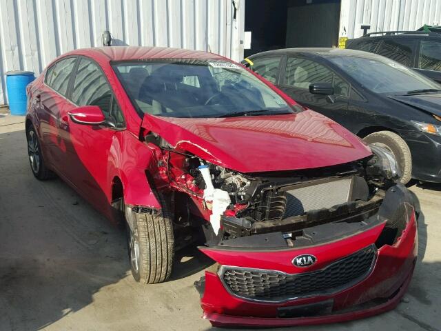 KNAFX4A8XG5575671 - 2016 KIA FORTE EX RED photo 1