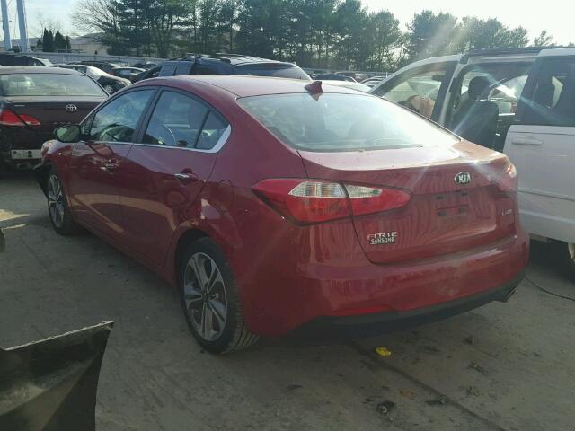 KNAFX4A8XG5575671 - 2016 KIA FORTE EX RED photo 3