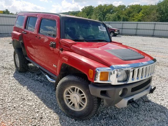 5GTEN13E098131554 - 2009 HUMMER H3 RED photo 1