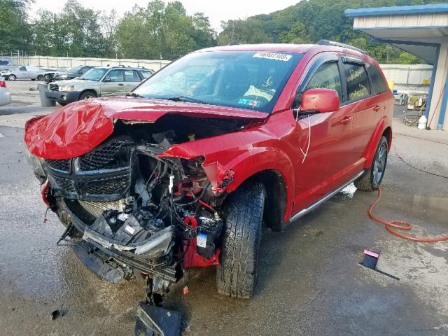 3C4PDCGB4GT167633 - 2016 DODGE JOURNEY CR RED photo 2