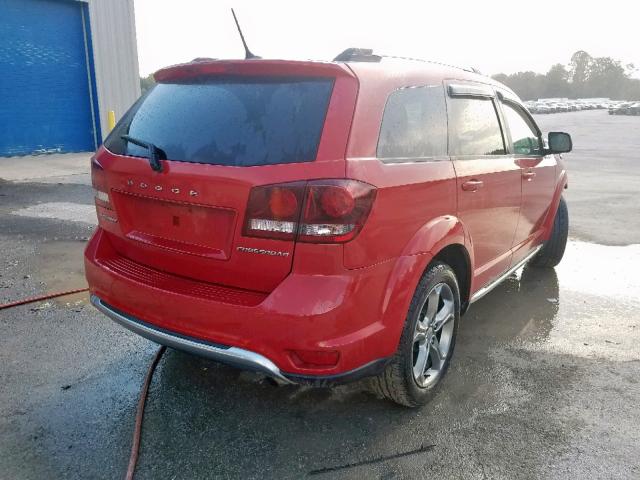 3C4PDCGB4GT167633 - 2016 DODGE JOURNEY CR RED photo 4