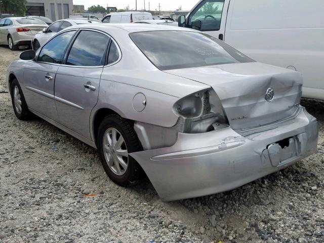 2G4WD532851258072 - 2005 BUICK LACROSSE C SILVER photo 3