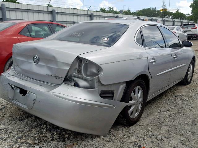 2G4WD532851258072 - 2005 BUICK LACROSSE C SILVER photo 4