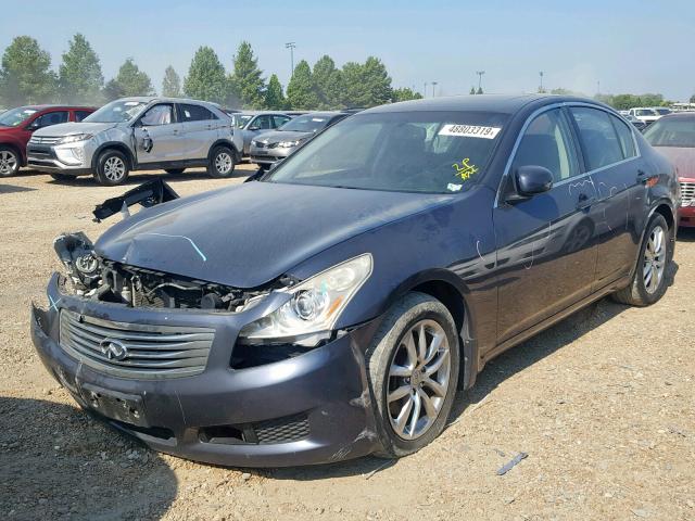 JNKBV61F07M824274 - 2007 INFINITI G35 GRAY photo 2