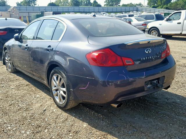 JNKBV61F07M824274 - 2007 INFINITI G35 GRAY photo 3