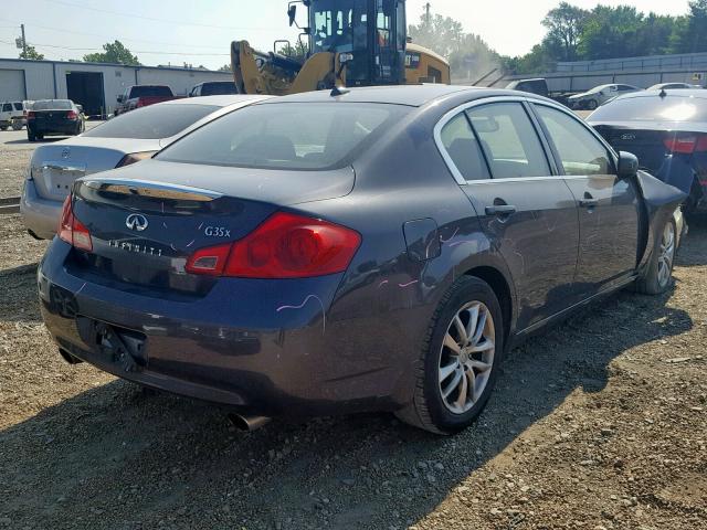 JNKBV61F07M824274 - 2007 INFINITI G35 GRAY photo 4