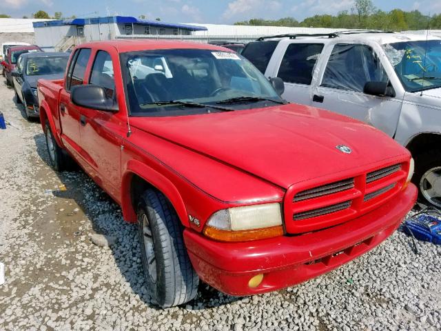 1B7HL38X32S513487 - 2002 DODGE DAKOTA QUA RED photo 1