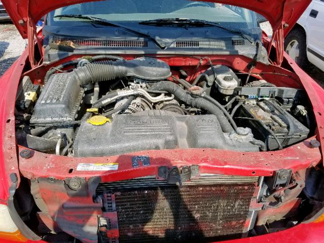 1B7HL38X32S513487 - 2002 DODGE DAKOTA QUA RED photo 7