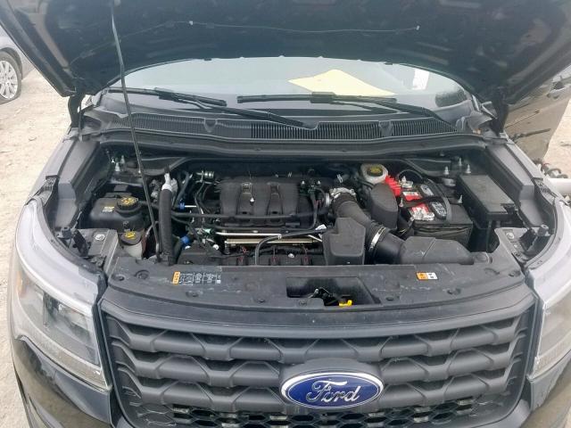 1FM5K8AR7GGA04409 - 2016 FORD EXPLORER P BLACK photo 7