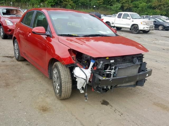 3KPA25AB3JE044711 - 2018 KIA RIO LX RED photo 1