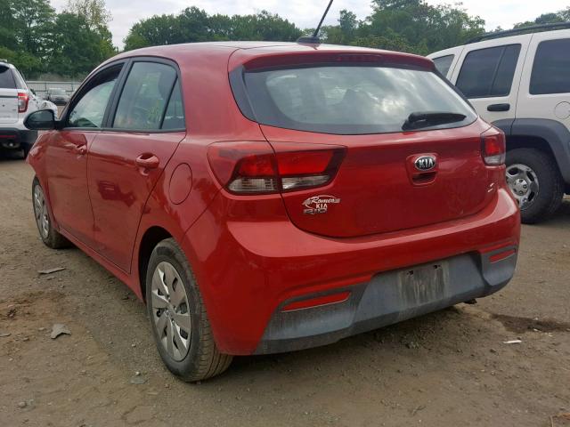 3KPA25AB3JE044711 - 2018 KIA RIO LX RED photo 3