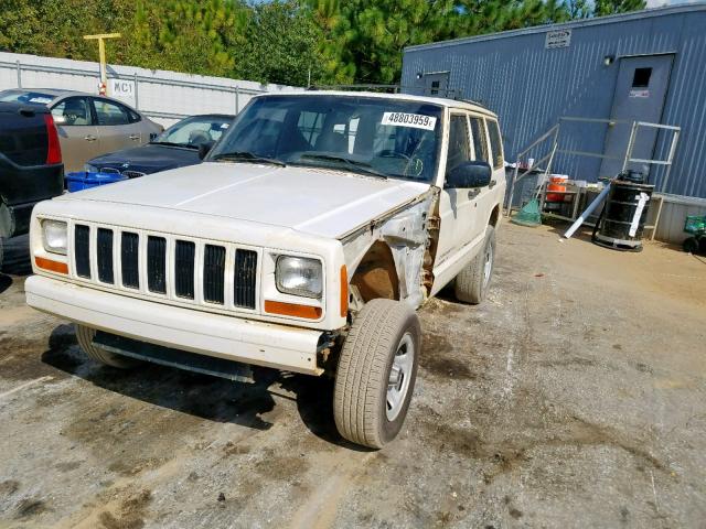 1J4FT48SX1L559693 - 2001 JEEP CHEROKEE S WHITE photo 2