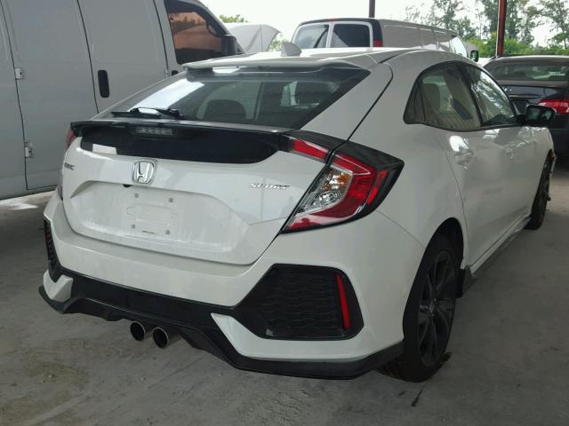 SHHFK7G44JU201956 - 2018 HONDA CIVIC SPOR WHITE photo 4