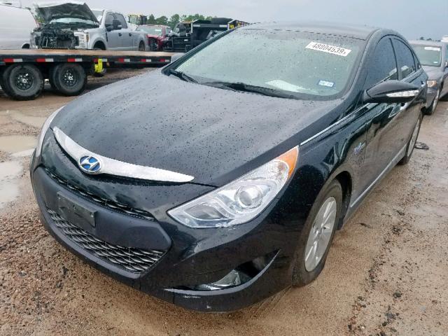 KMHEC4A4XEA115224 - 2014 HYUNDAI SONATA HYB BLACK photo 2