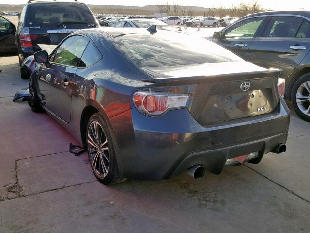 JF1ZNAA14F9707473 - 2015 TOYOTA SCION FR-S GRAY photo 3