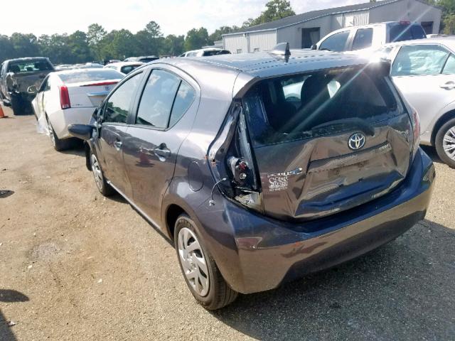 JTDKDTB39F1100932 - 2015 TOYOTA PRIUS C GRAY photo 3