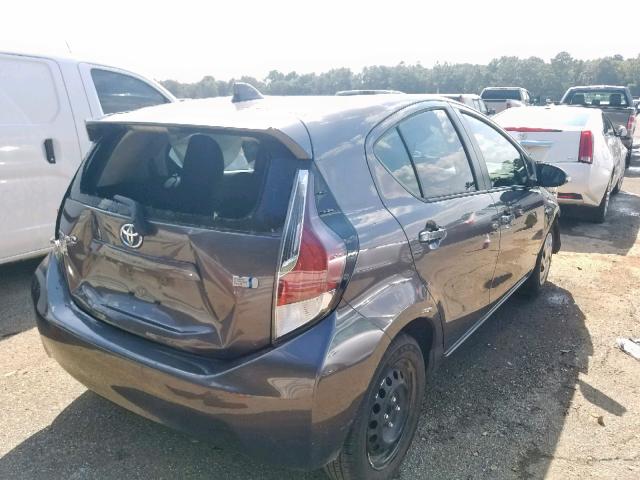 JTDKDTB39F1100932 - 2015 TOYOTA PRIUS C GRAY photo 4