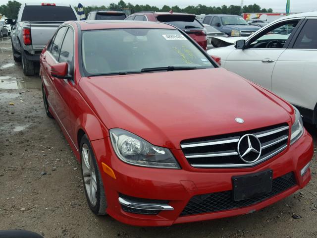 WDDGF4HB1EA948487 - 2014 MERCEDES-BENZ C 250 RED photo 1