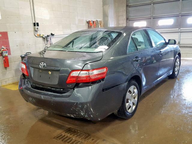 4T4BE46K88R011778 - 2008 TOYOTA CAMRY CE GRAY photo 4