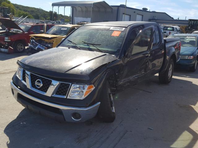 1N6AD07U38C423602 - 2008 NISSAN FRONTIER C BLACK photo 2