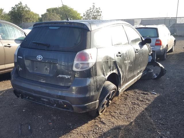 2T1KR32E95C404789 - 2005 TOYOTA COROLLA MA CHARCOAL photo 4