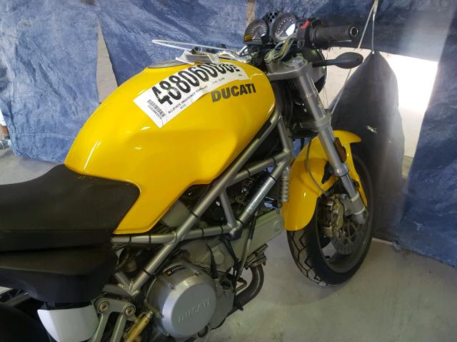 ZDM1RAAN94B052882 - 2004 DUCATI MONSTER 80 YELLOW photo 9