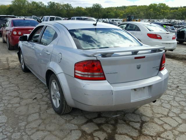 1B3CC5FB8AN165200 - 2010 DODGE AVENGER R/ SILVER photo 3