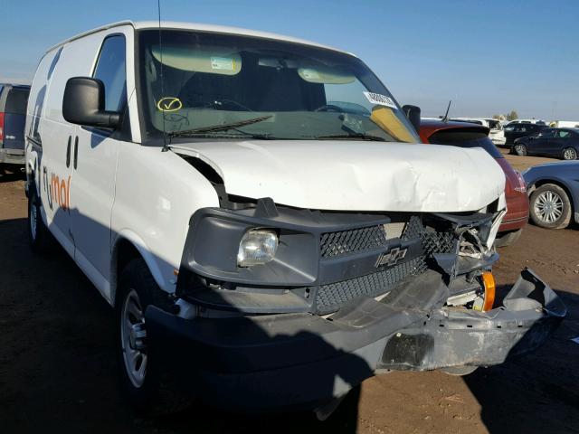 1GCSGAFX2E1156881 - 2014 CHEVROLET EXPRESS G1 WHITE photo 1