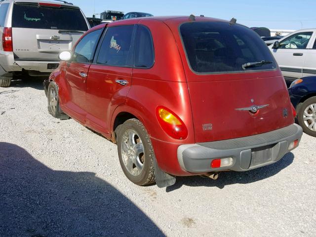 3C8FY68B42T218491 - 2002 CHRYSLER PT CRUISER RED photo 3