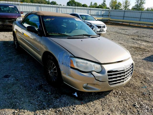 1C3EL55R74N398127 - 2004 CHRYSLER SEBRING LX GOLD photo 1