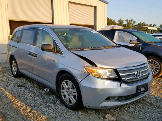 5FNRL5H2XBB034341 - 2011 HONDA ODYSSEY LX SILVER photo 1