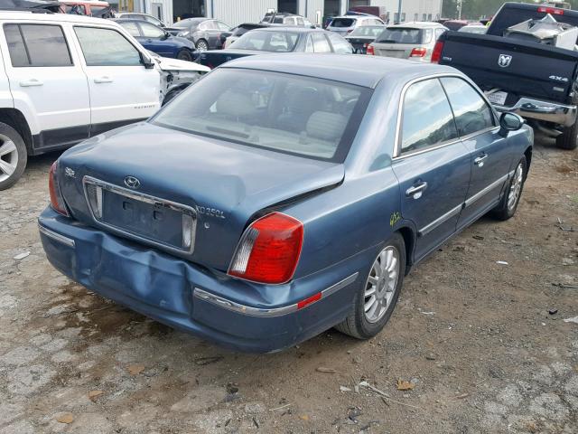 KMHFU45E35A392141 - 2005 HYUNDAI XG 350 TEAL photo 4