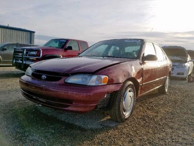 1NXBR12E2YZ385512 - 2000 TOYOTA COROLLA VE MAROON photo 2