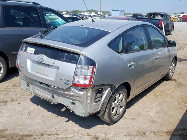 JTDKB20U453049919 - 2005 TOYOTA PRIUS SILVER photo 4