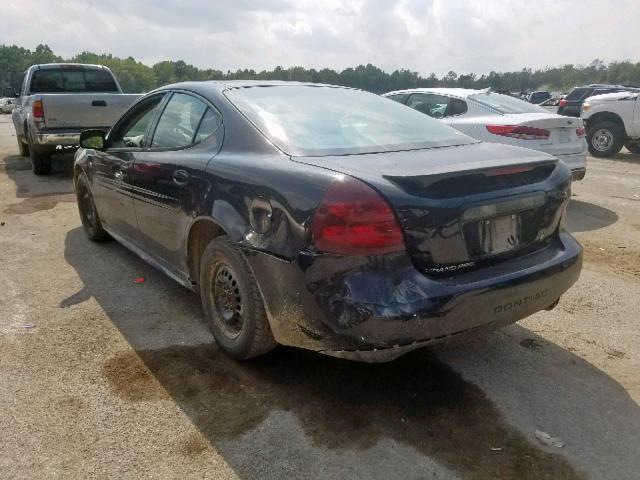2G2WP522041341639 - 2004 PONTIAC GRAND PRIX BLACK photo 3