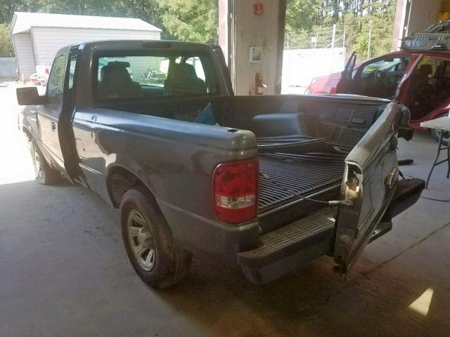 1FTYR10D27PA75172 - 2007 FORD RANGER GRAY photo 3