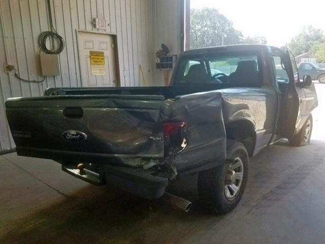 1FTYR10D27PA75172 - 2007 FORD RANGER GRAY photo 4