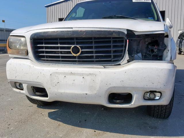 1GYEK13R6XR402461 - 1999 CADILLAC ESCALADE WHITE photo 9