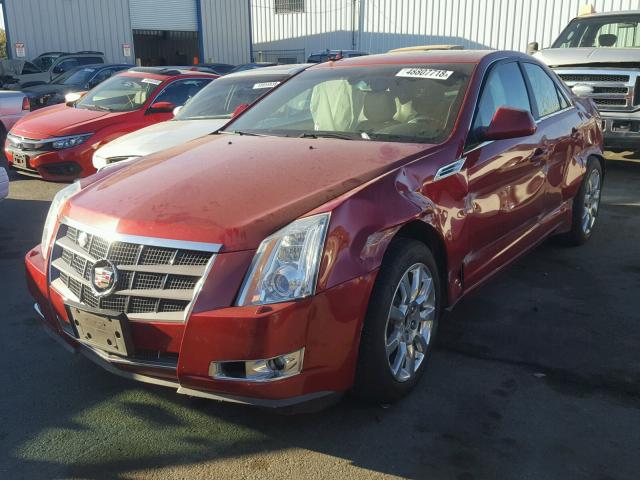 1G6DV57V990107470 - 2009 CADILLAC CTS HI FEA BURGUNDY photo 2