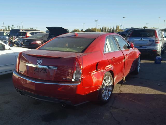 1G6DV57V990107470 - 2009 CADILLAC CTS HI FEA BURGUNDY photo 4