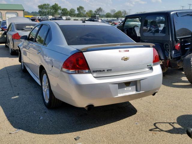 2G1WC5E34D1100008 - 2013 CHEVROLET IMPALA LTZ SILVER photo 3